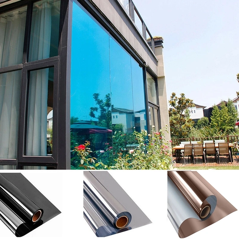 Window Insulation Film - Huisraam Privacyfolie Zelfklevende Vinyl Spiegelfolie Eenrichtingsfolie