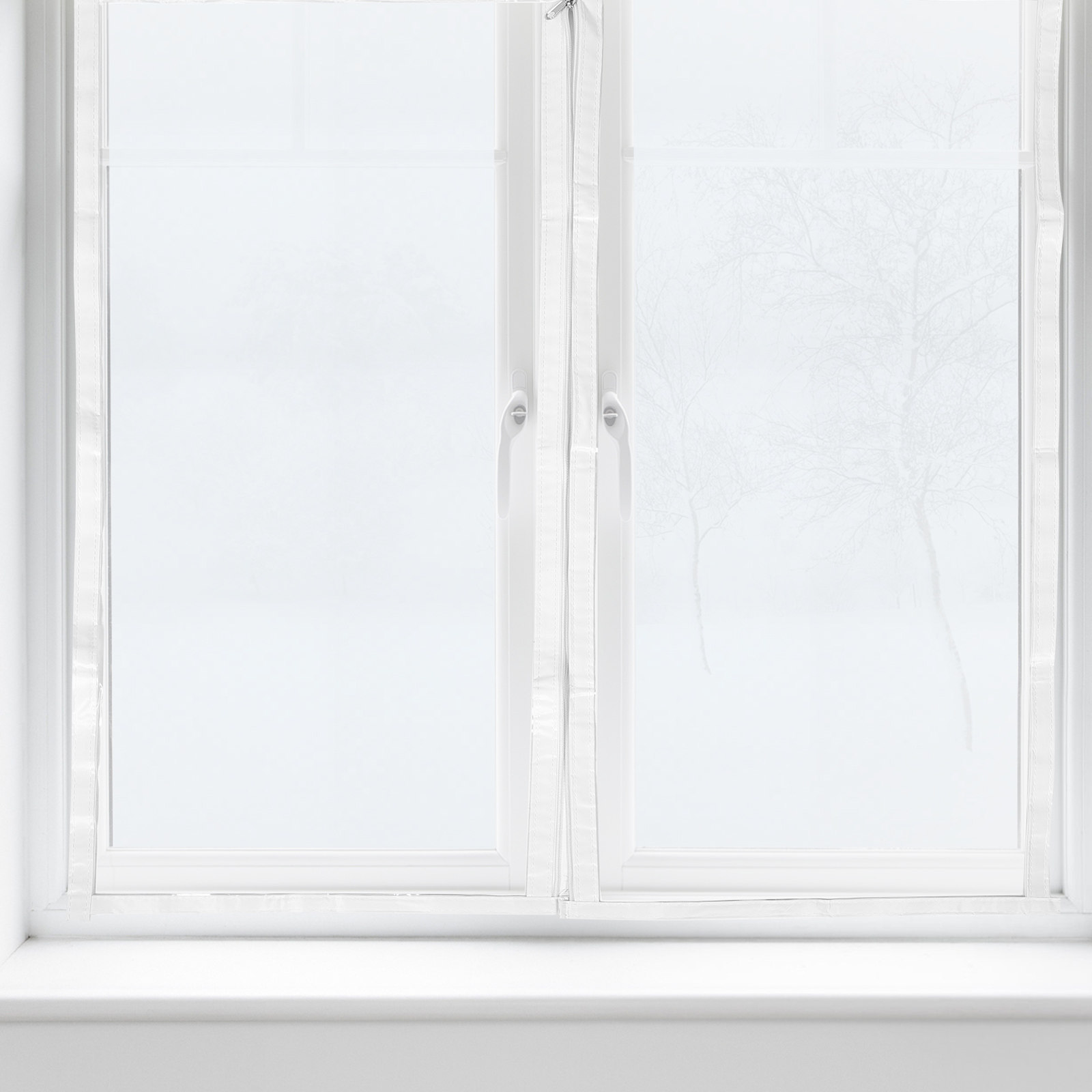 Window Insulation Film - Zware winterisolatiefolie voor ramen met ritssluiting