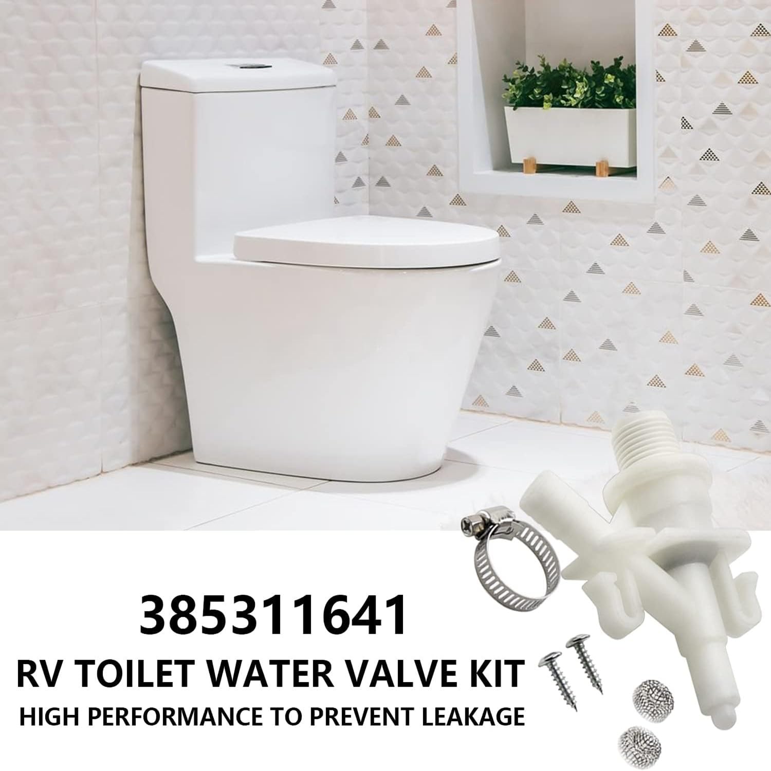 Rv-toiletspoelklep Geen lek Co - Toilet Flush Valve recensie en prijs