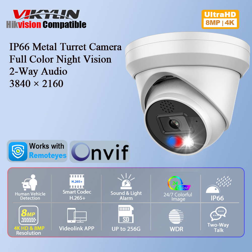 Vikylin 4K 8MP Alarm Full Colo - Home Improvement Noise recensie en prijs