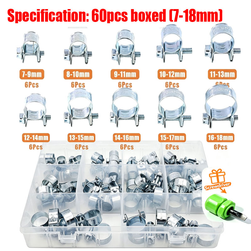 32/60/135 stuks 7-18mm Mini Kl - Hose Clamp Assorted recensie en prijs