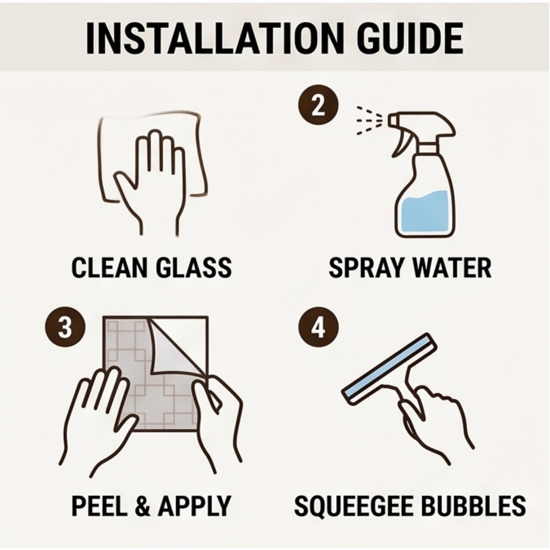 Oosters roosterpatroon vierkan - Window Insulation Film recensie en prijs