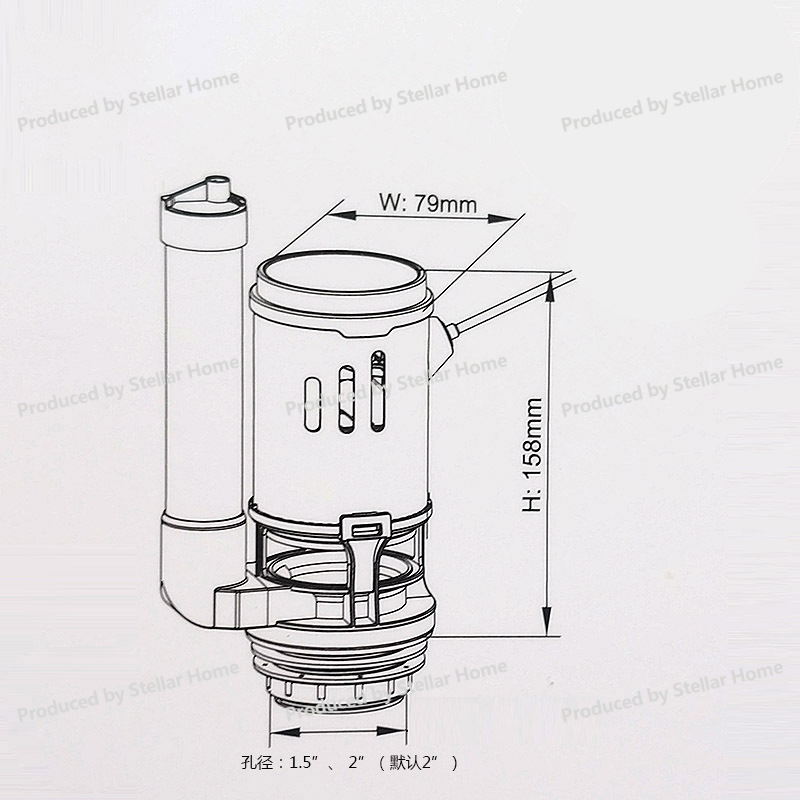 Voorslangtype Draadbediening Z - Toilet Flush Valve recensie en prijs