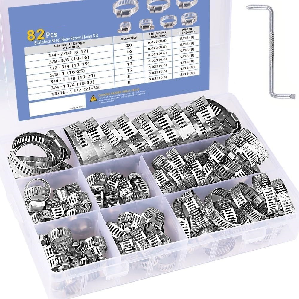 82-delige slangklemmenassortim - Hose Clamp Assorted recensie en prijs