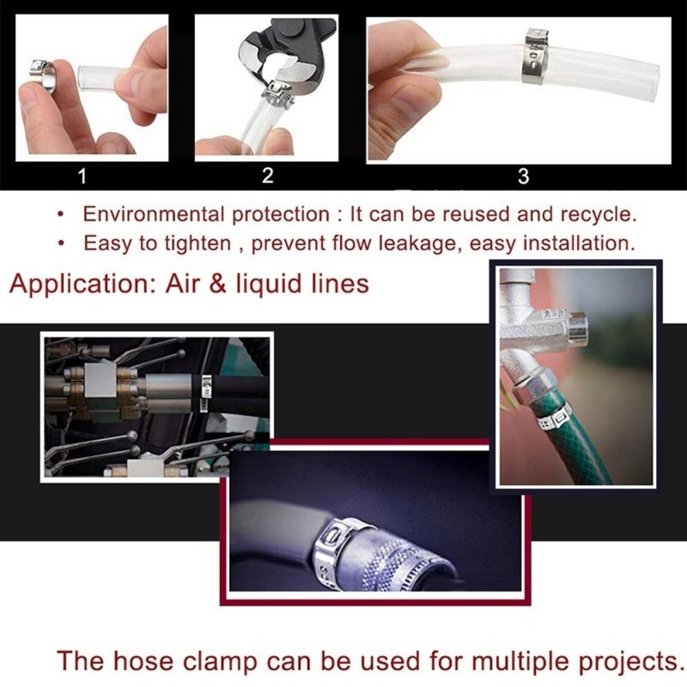 10 Stuks 5.3-31 Mm Slangklem E - Hose Clamp Assorted recensie en prijs