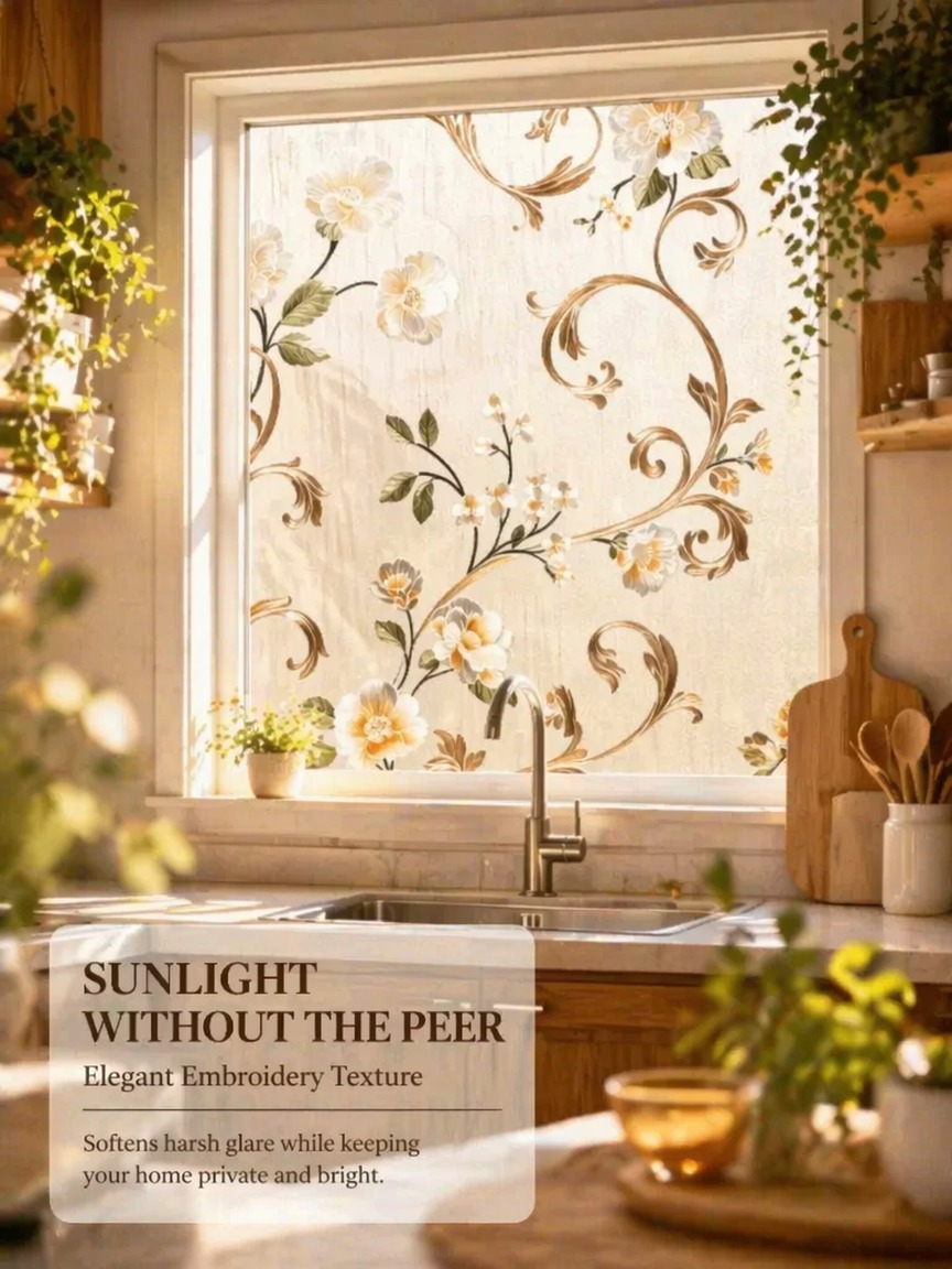 Borduurpatroon Frosted Privacy - Window Insulation Film recensie en prijs