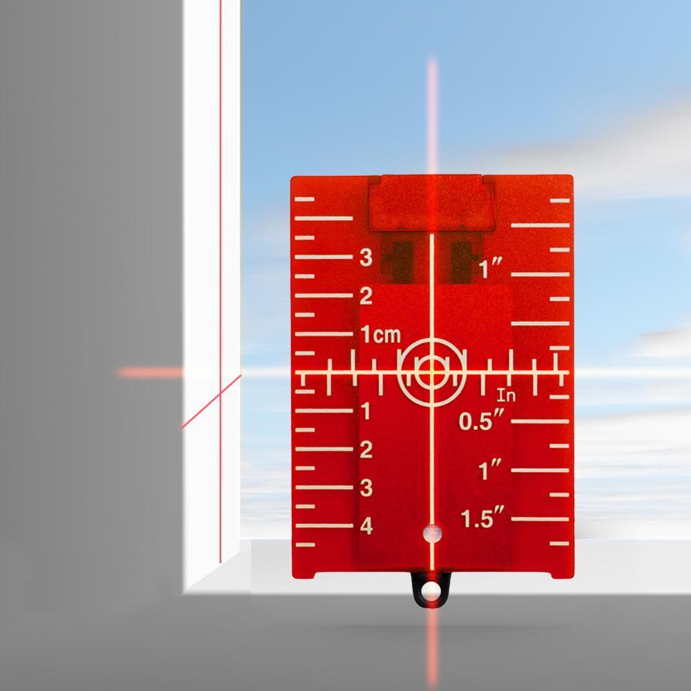 Doelkaartplaat voor groen-rood - Level Laser Line recensie en prijs
