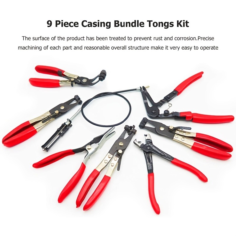 9-delige set lange tangen voor - Hose Clamp Assorted recensie en prijs
