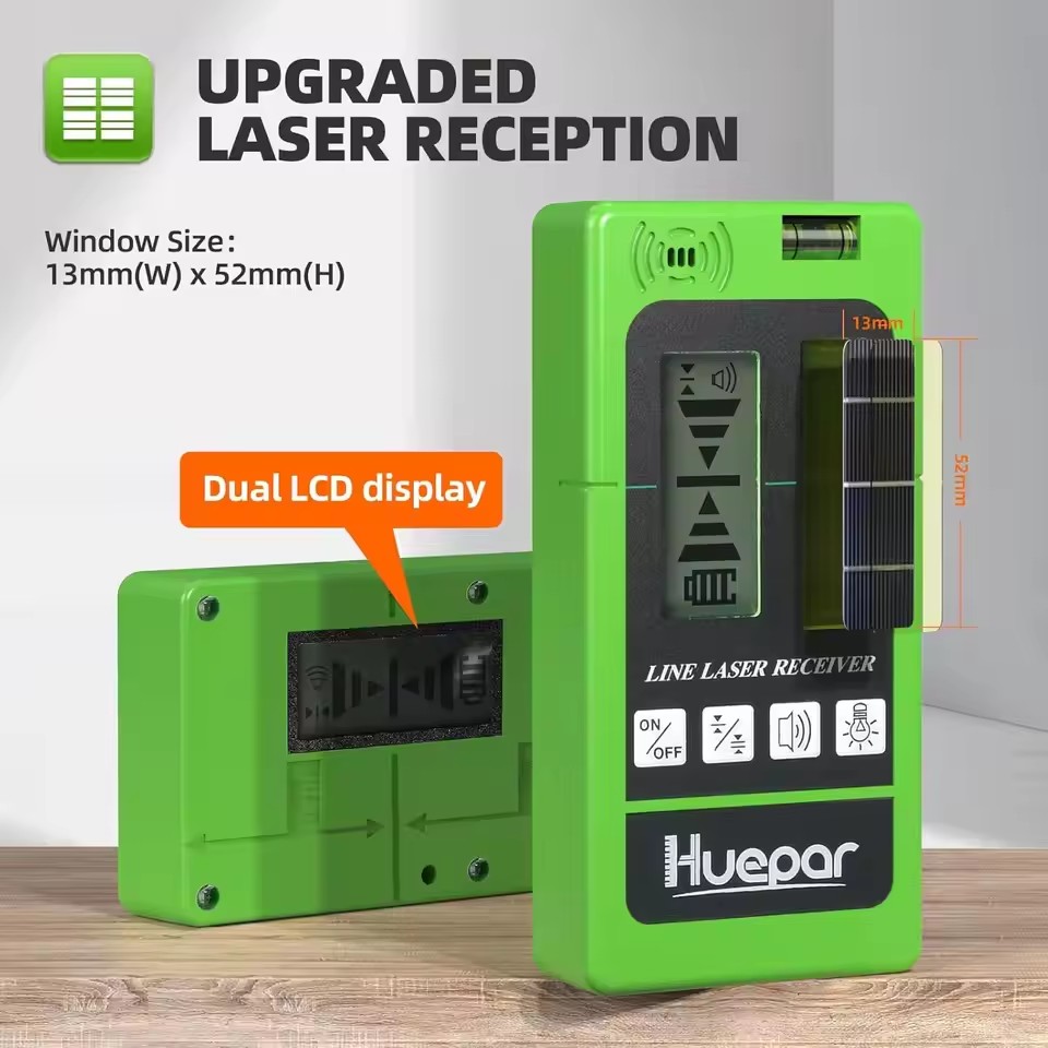 Huepar Laserontvanger LR-5RG v - Level Laser Line recensie en prijs