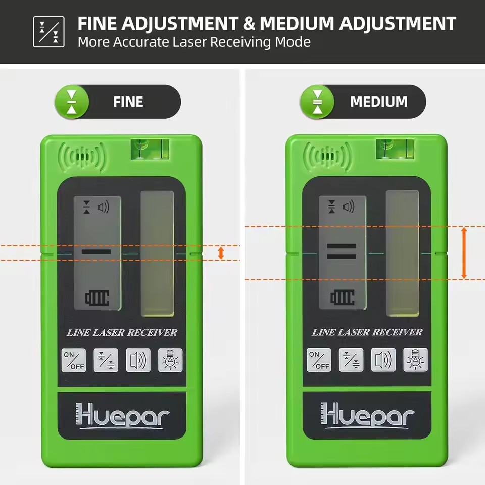 Huepar Laserontvanger LR-5RG v - Level Laser Line recensie en prijs