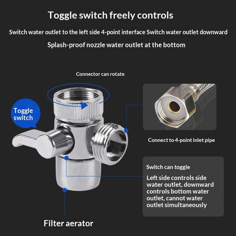 1PC Kraanadapter Aanrecht Spli - Toilet Flush Valve recensie en prijs